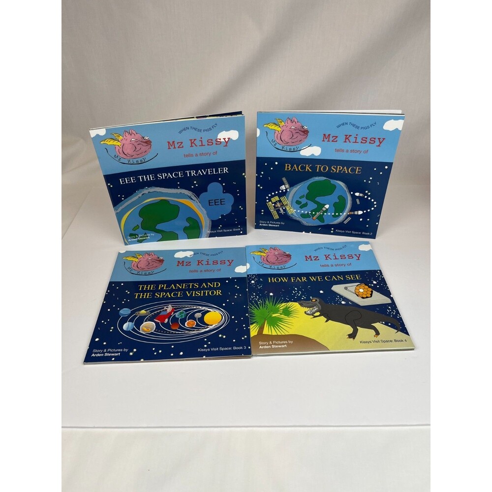 Lot of 4 Mz Kissy Tells a Story (Kissys Visit Space) Books 1-4 Kids Series Books - Picture 3 of 16